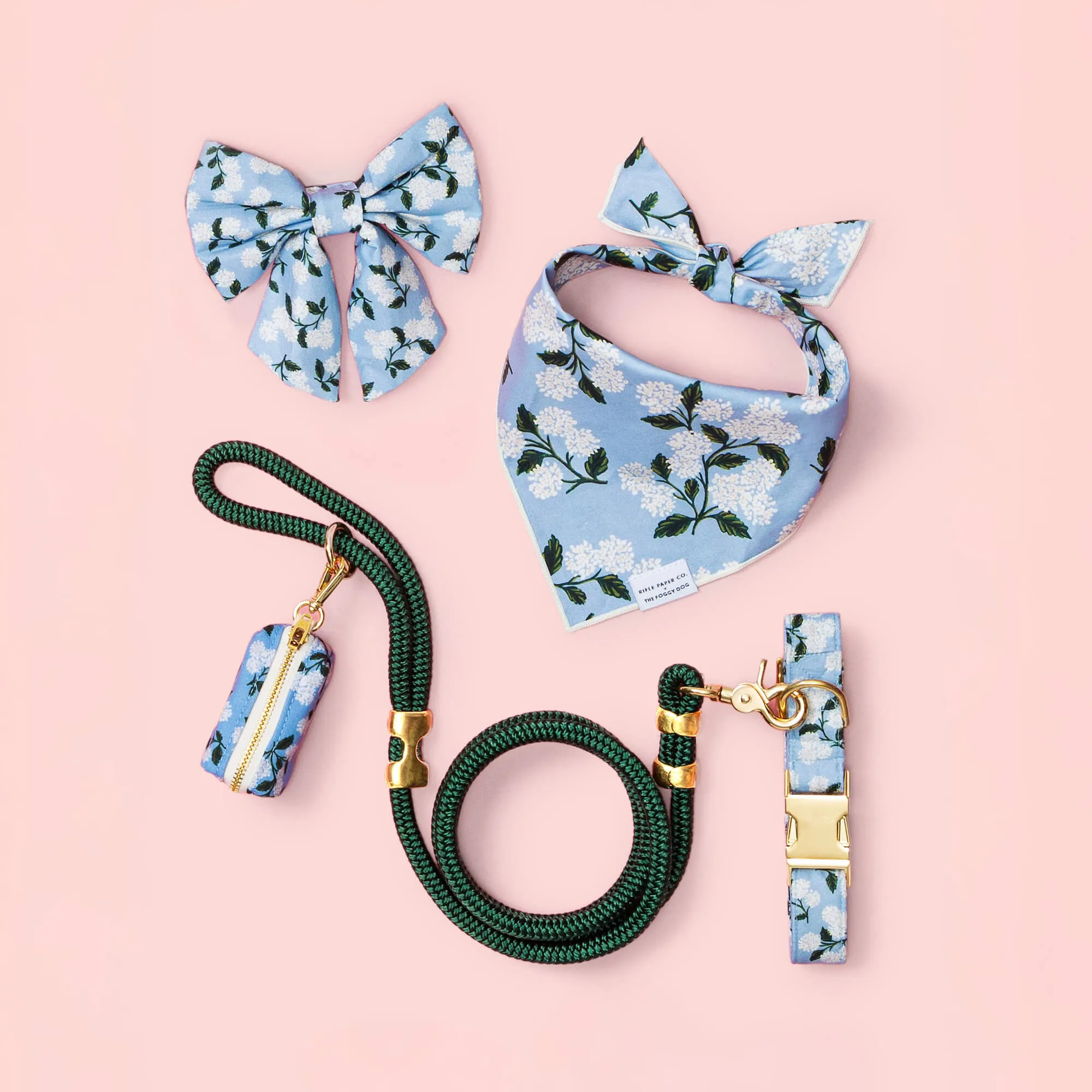 Rifle Paper Co. x TFD Hydrangea Collar Walk Set