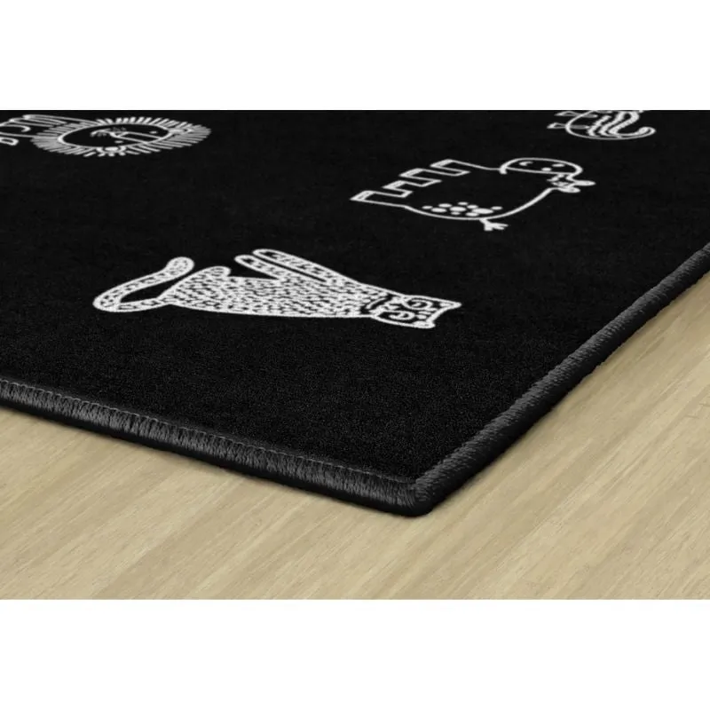 Safari Animals Classroom Seating Rug