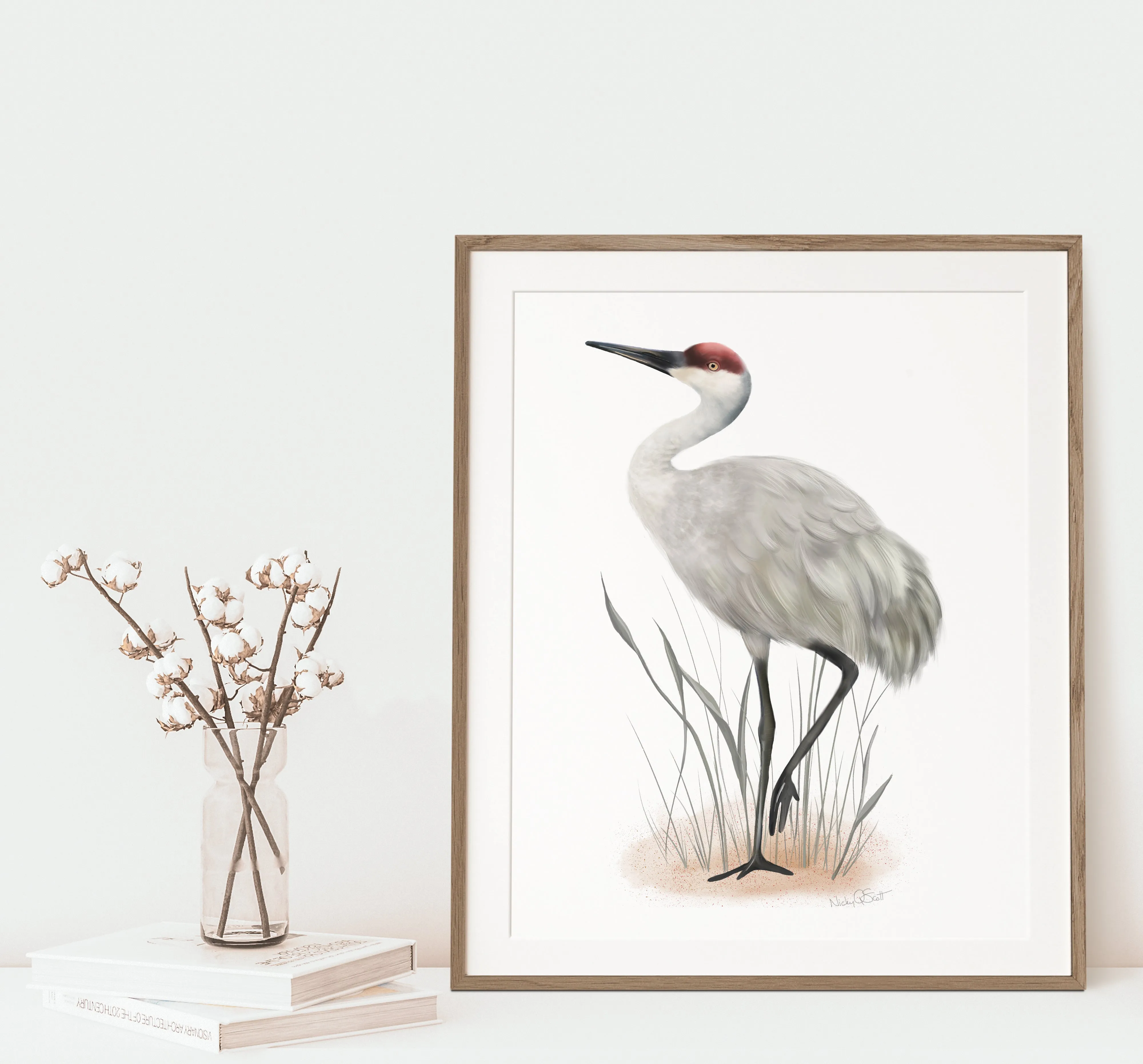 Sandhill Crane Bird Print #2