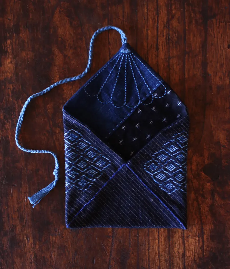Sashiko Pouch (Medium)