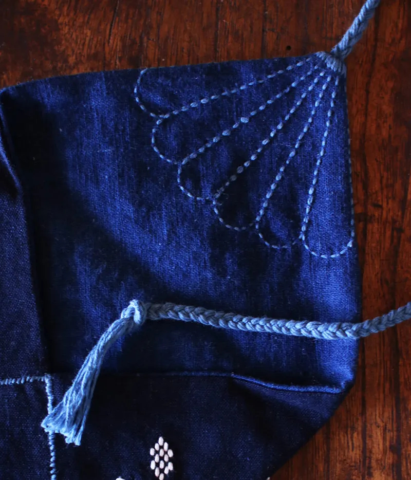 Sashiko Pouch (Medium)