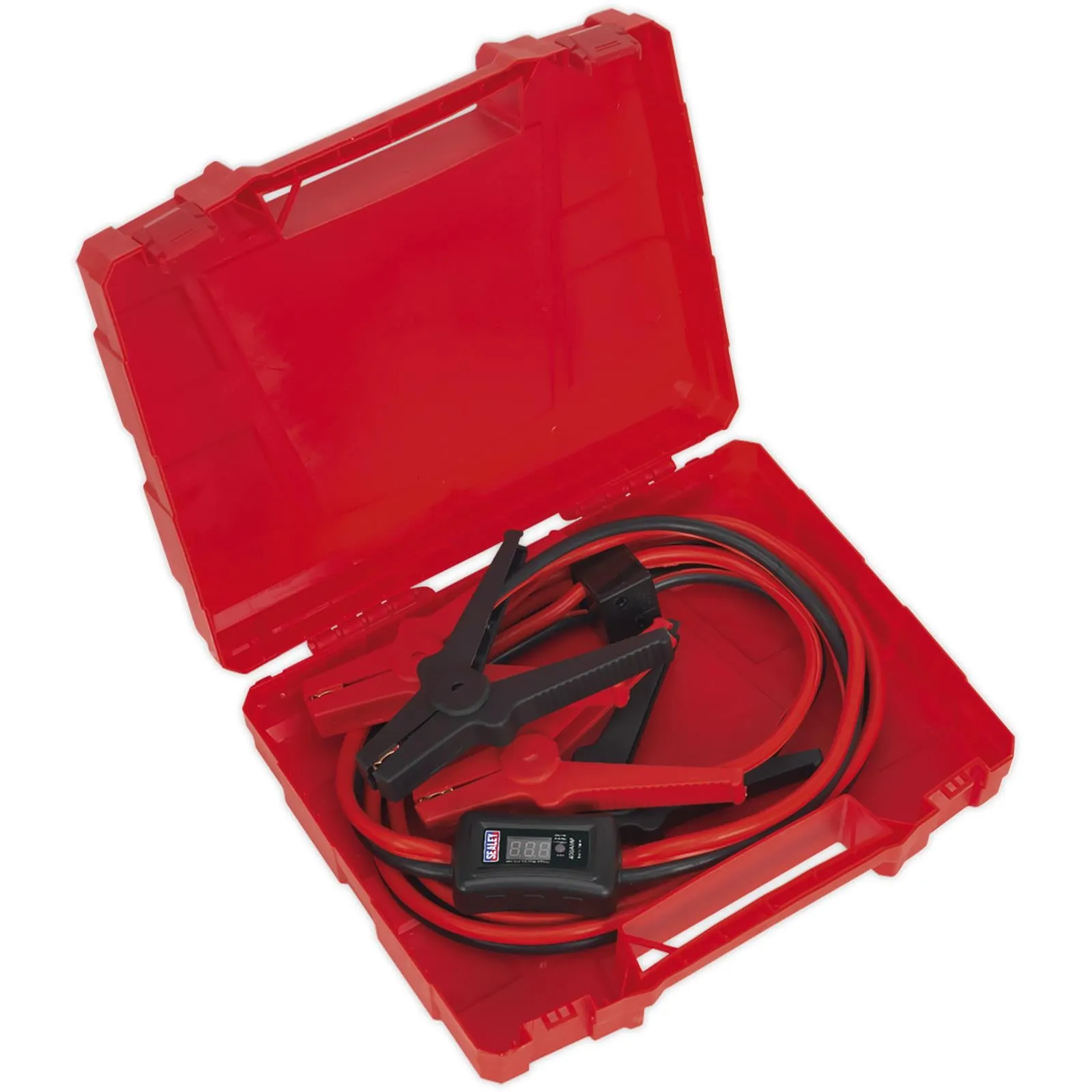 Sealey 16mm x 3m Booster Cables CCA 400A with Electronics Protection Case LED