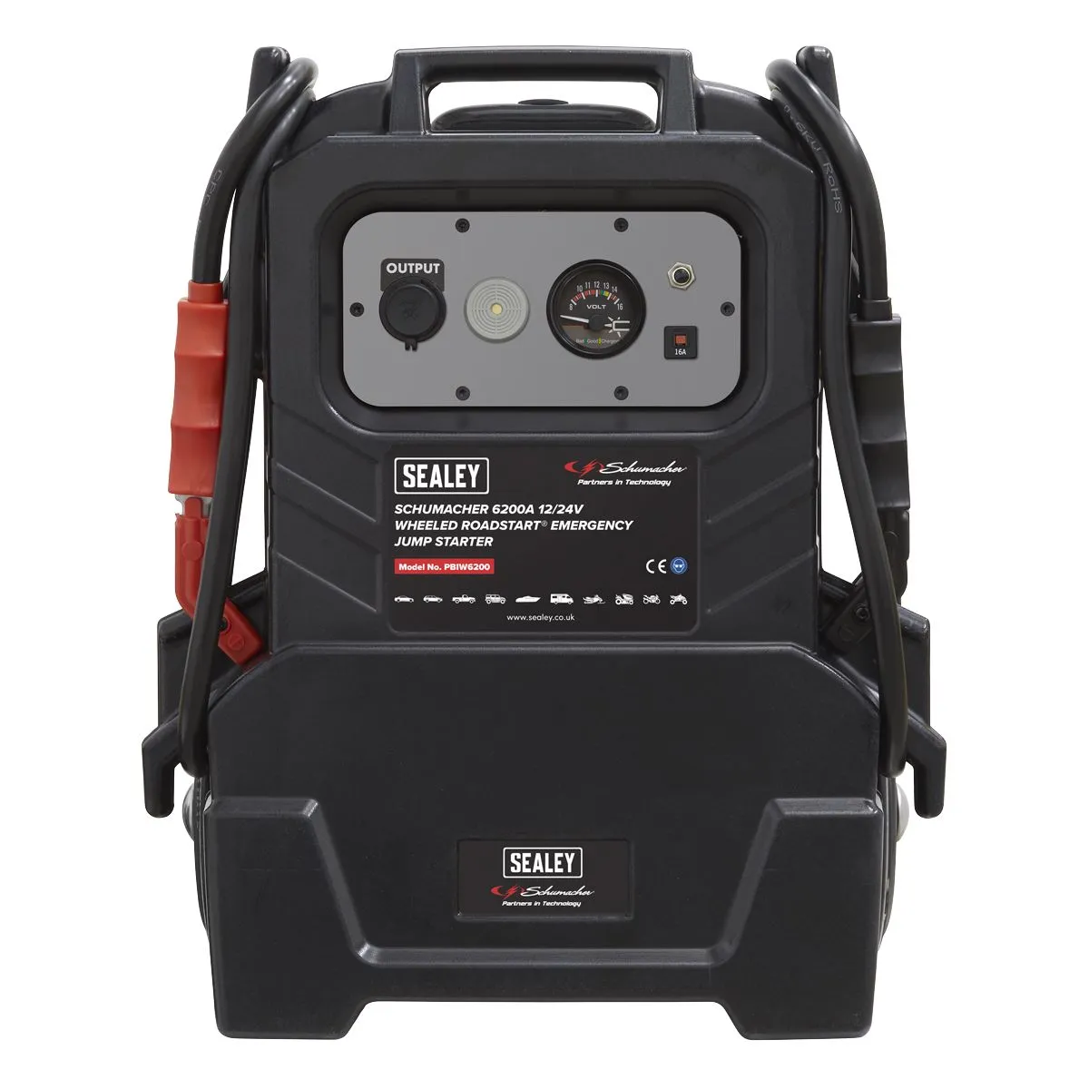 Sealey Schumacher Schumacher® Wheeled RoadStart® Emergency Jump Starter 12/24V 1500hp