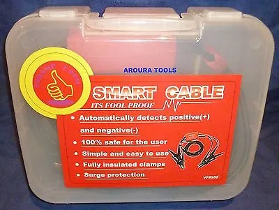 SMART AUTO JUMP LEADS - THEY ARE FOOL PROOF - 200 AMP - NEW IN CARRY CASE.