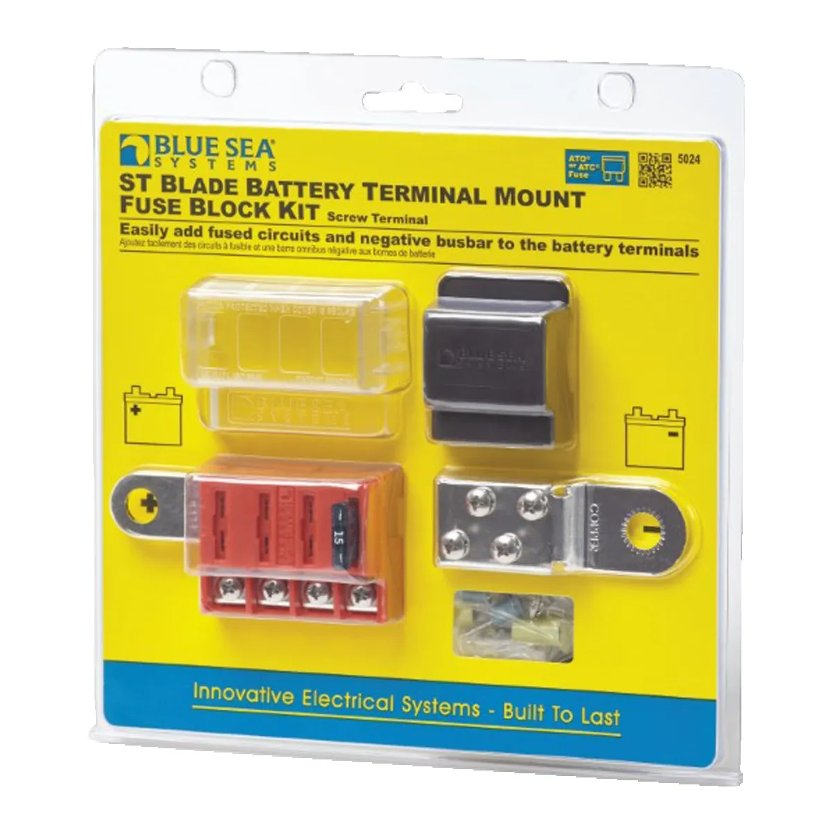 ST Blade Battery Terminal Mount Fuse Block Kit
