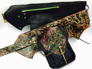 Stamped Leather Utility Hip Belt - Miscellaneous Designs