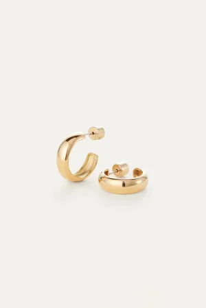 Staple Hoops - Gold