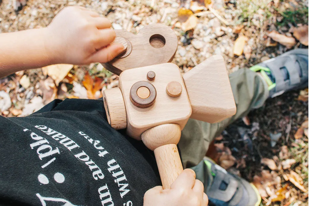 Super 16 Wooden Toy Camera Handheld