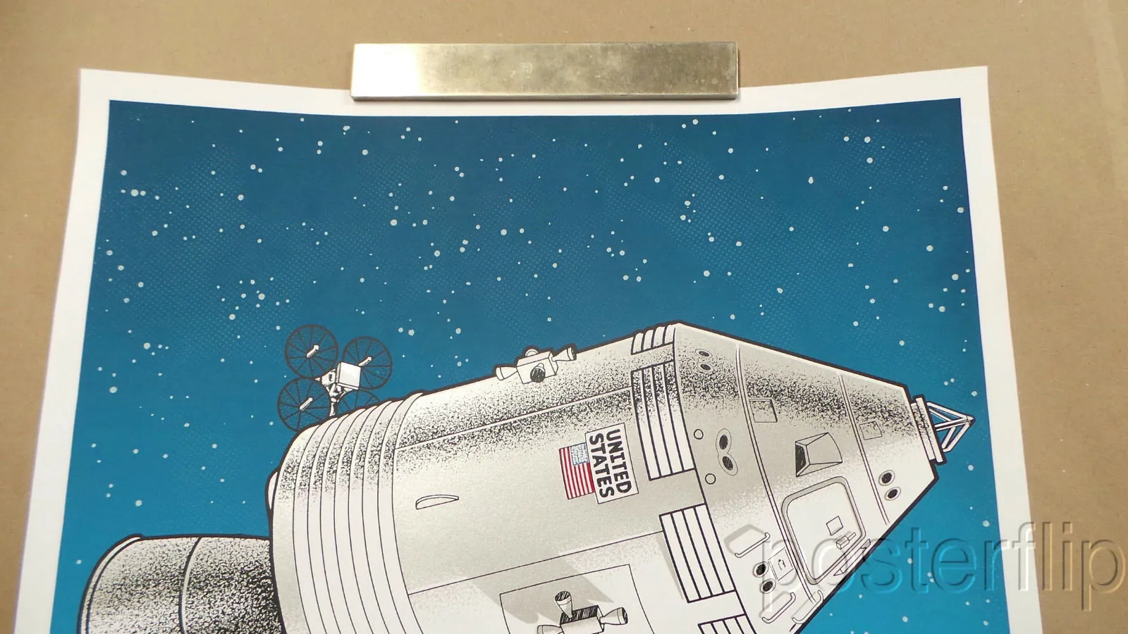 Tiny Bird Press Apollo 11 Moonshot Forty Fifth Anniversary Print