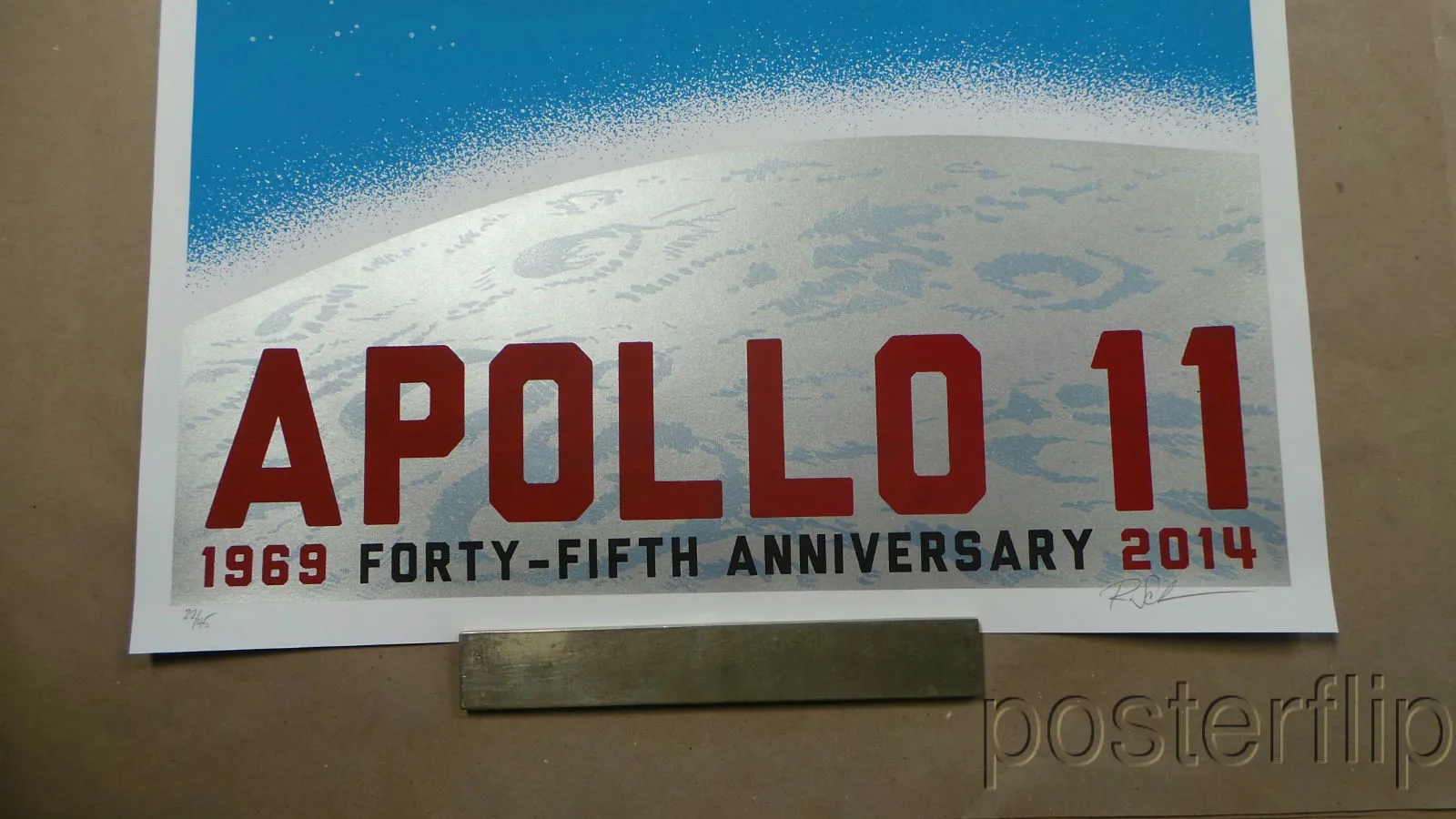 Tiny Bird Press Apollo 11 Moonshot Forty Fifth Anniversary Print