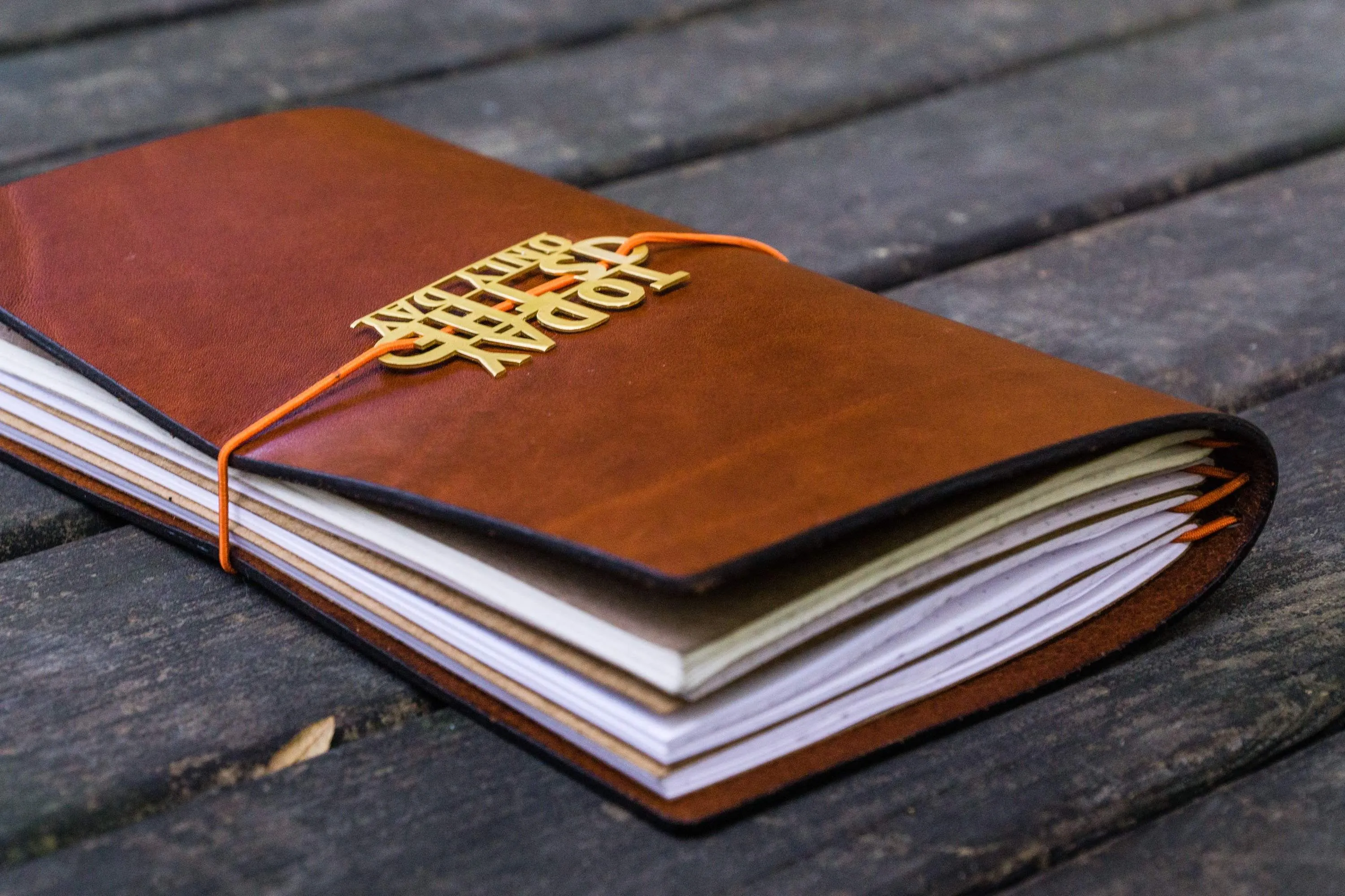 Traveler's Notebook Leather Cover-Brown
