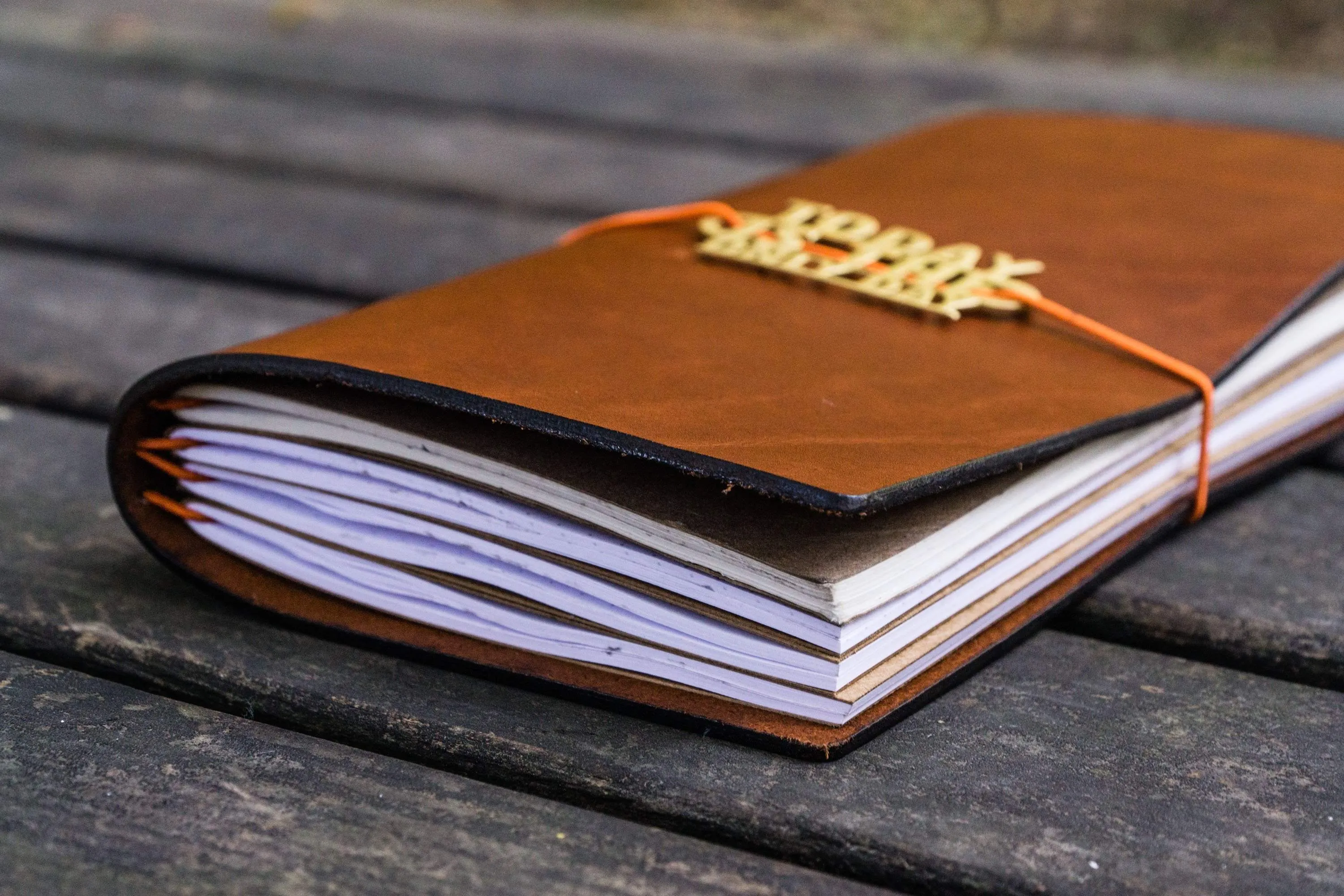 Traveler's Notebook Leather Cover-Brown