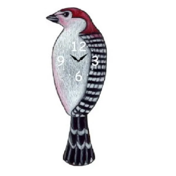 Woodpecker Bird Pendulum Wall Clock