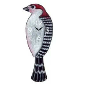 Woodpecker Bird Pendulum Wall Clock