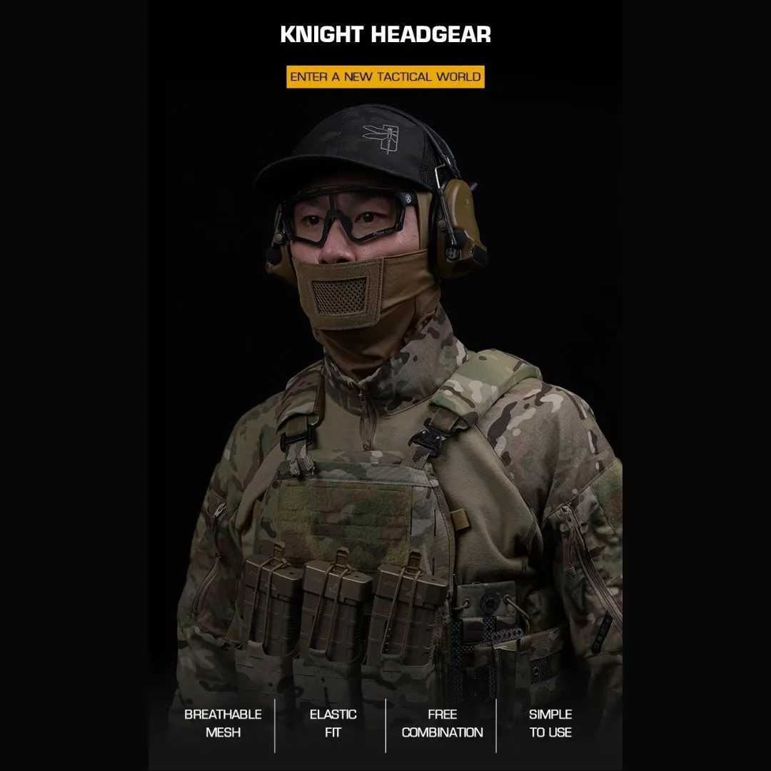 WST Knight Balaclava with Teeth Guard - Black