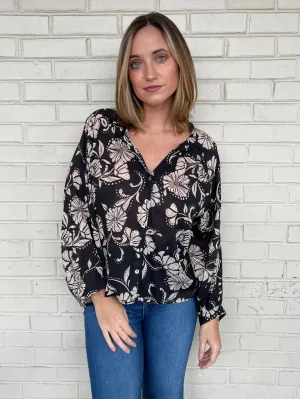 [Z Supply] Wren Floral V-Neck Blouse
